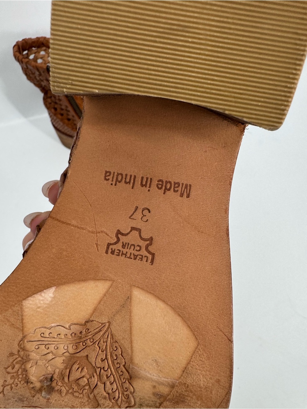 NEW Free People Woven Leather In The Loop Woven Boots Size 37 - Picture 10 of 15